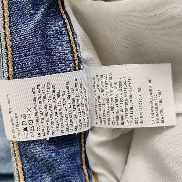 American Eagle Next Level Stretch super hi-rise jegging crop jeans Size 6 Long - Picture 9 of 10